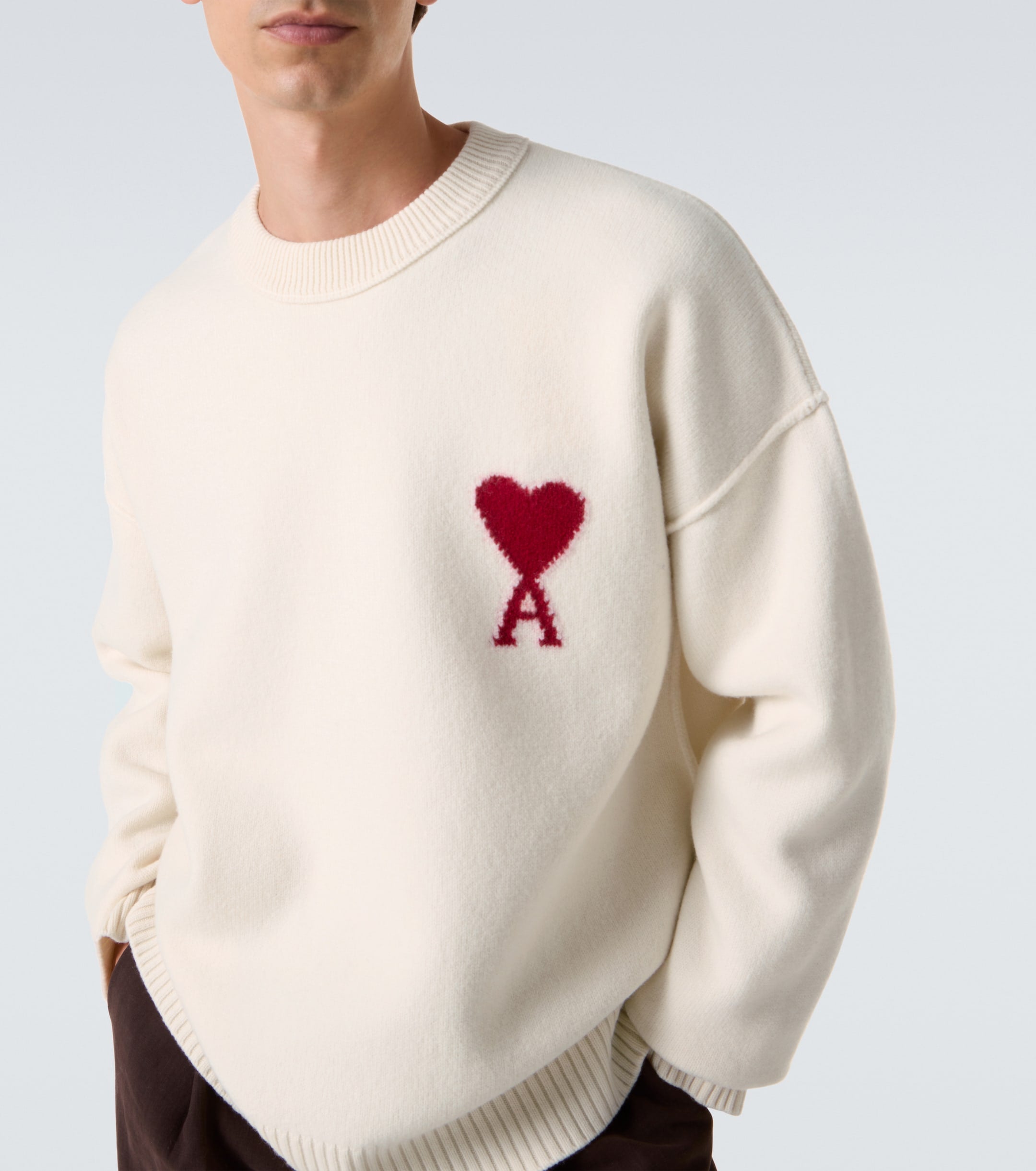 Ami Paris Ami De Cœur virgin wool sweater