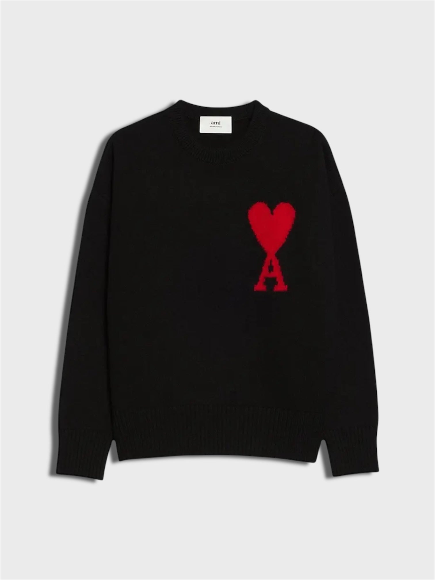 Ami ADC Crewneck Sweater 'Black/Red'