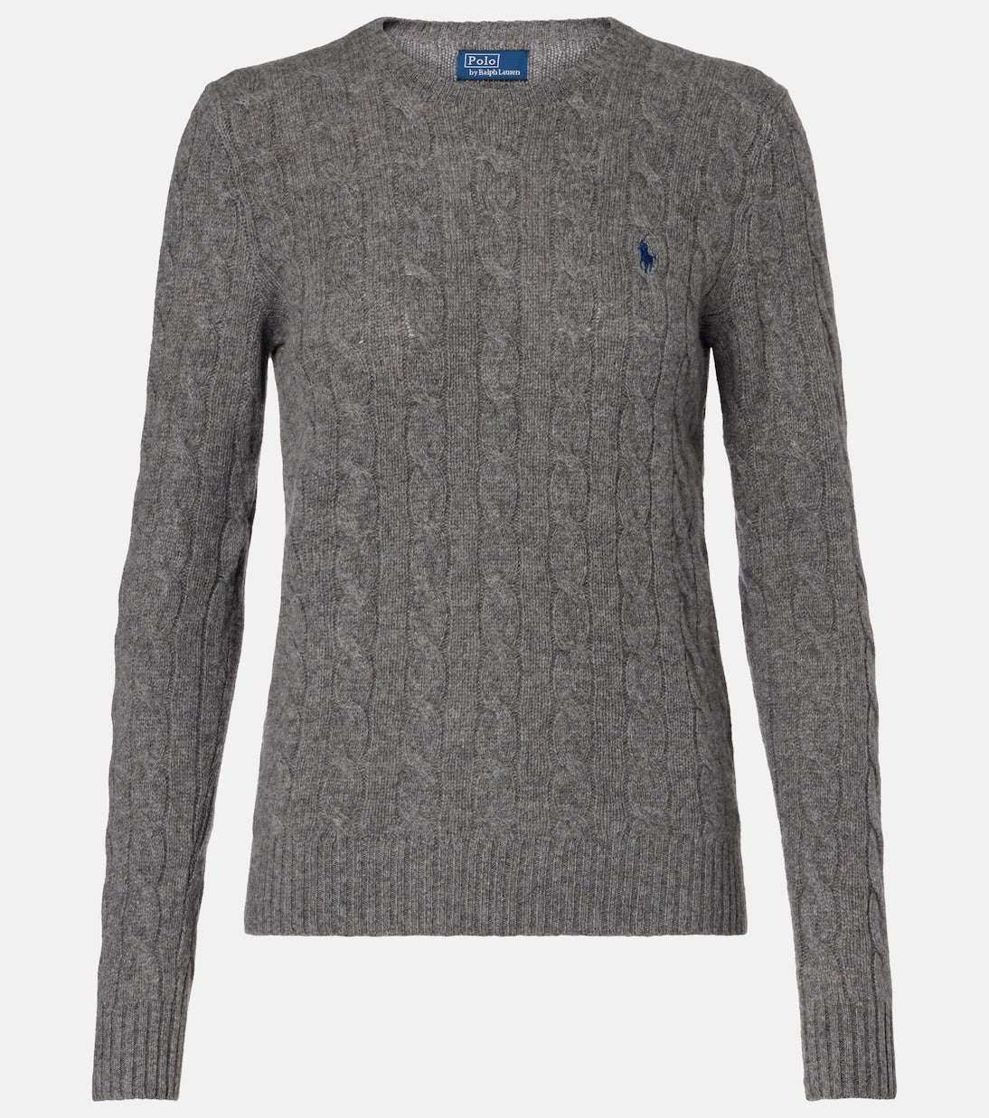 Cable-knit cashmere and wool sweater