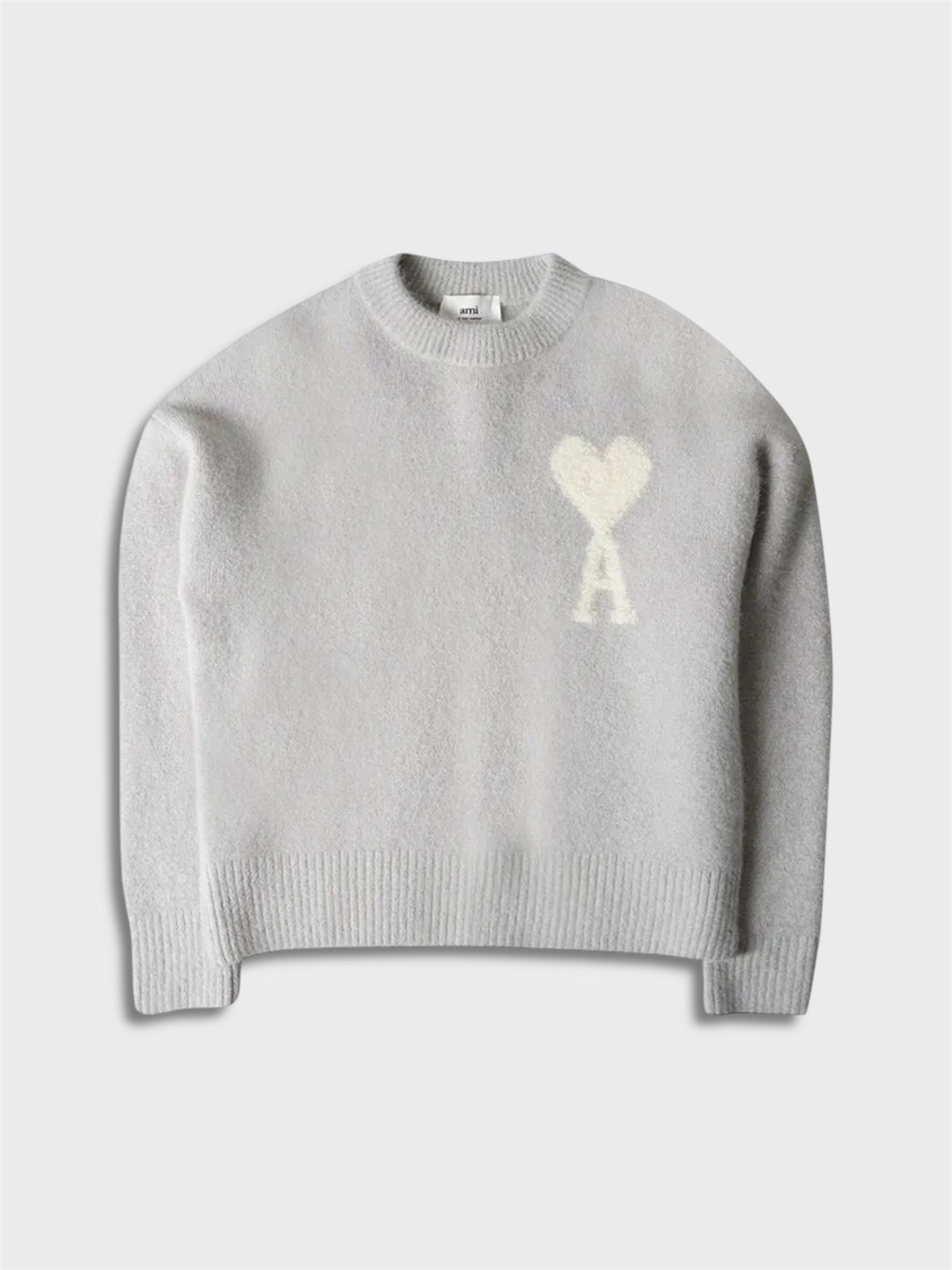 Ami Knit Sweater 'Pearl Grey/Ivory'